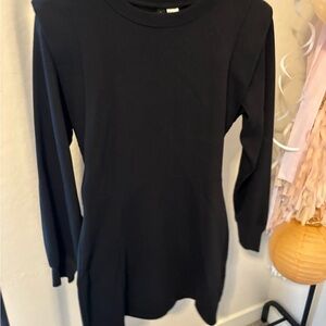 H&M Elegant Black Long Sleeve Top